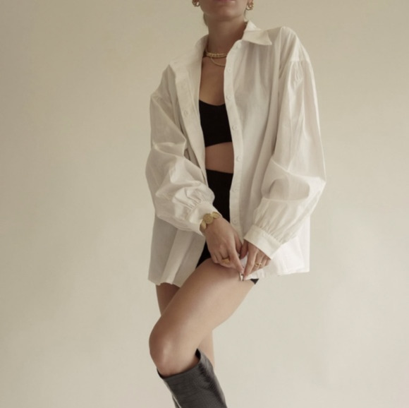 Cream Button Down Shirts